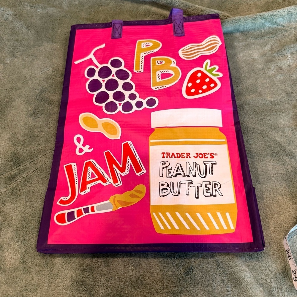 NEW Trader Joe’s Reusable Tote Bag Bundle (2) - Cheese - Picture 12 of 16